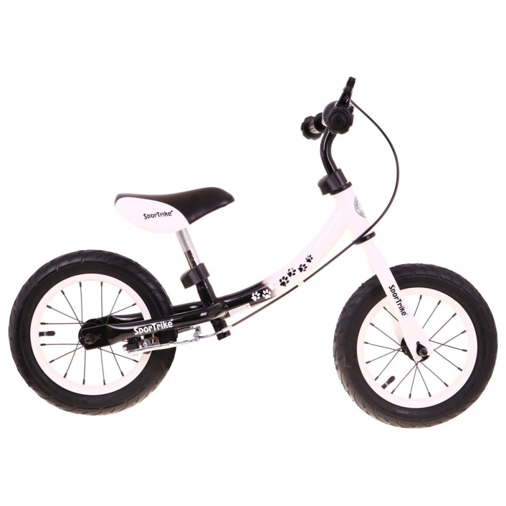 SporTrike Detské Cykloodrážadlo s otočným rámom 10"/12" Boomerang 2v1, biele