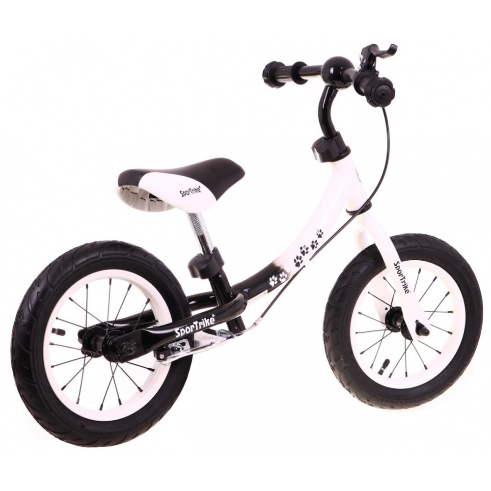 SporTrike Detské Cykloodrážadlo s otočným rámom 10"/12" Boomerang 2v1, biele