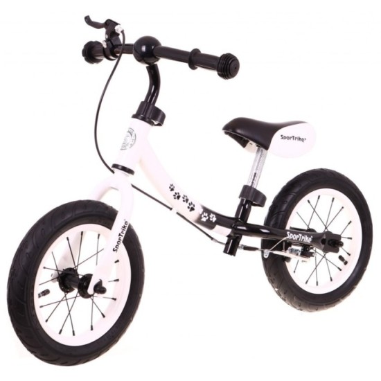 SporTrike Detské Cykloodrážadlo s otočným rámom 10"/12" Boomerang 2v1, biele