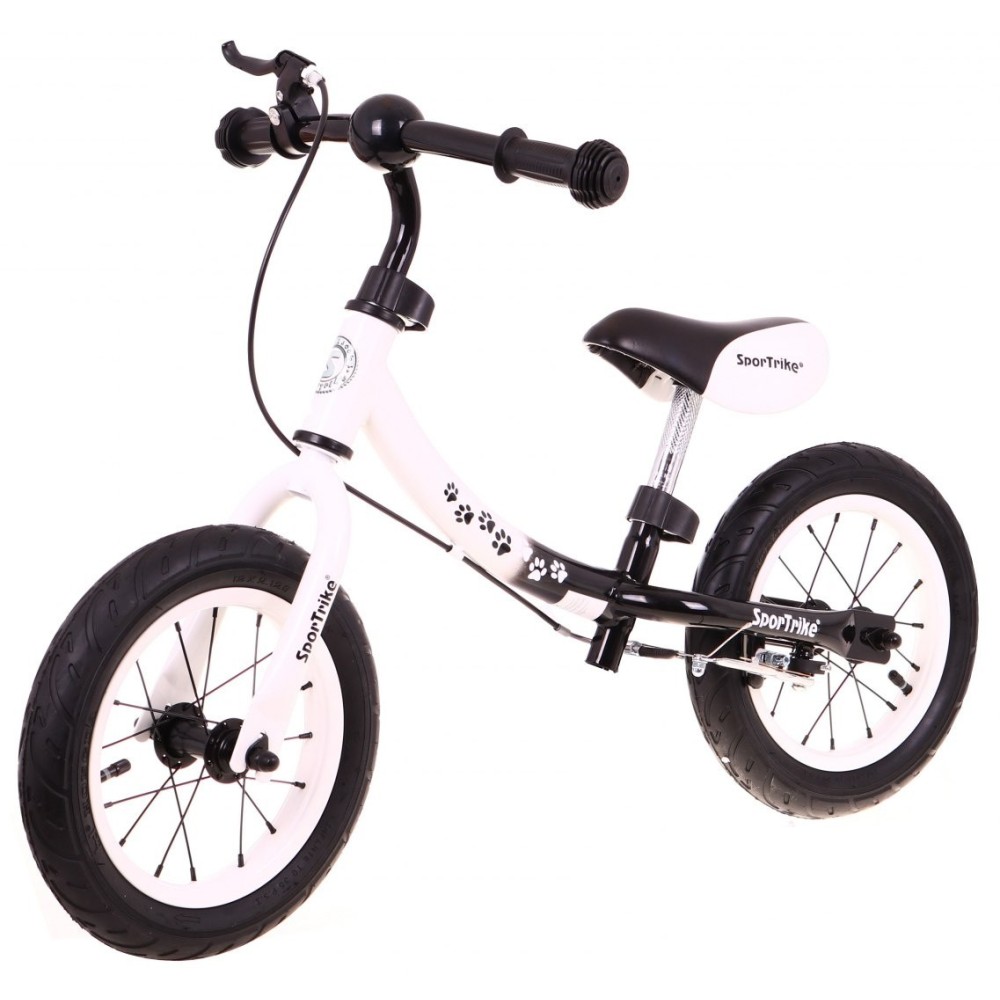 SporTrike Detské Cykloodrážadlo s otočným rámom 10"/12" Boomerang 2v1, biele