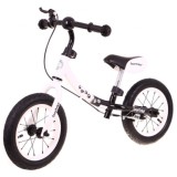 SporTrike Detské Cykloodrážadlo s otočným rámom 10"/12" Boomerang 2v1, biele