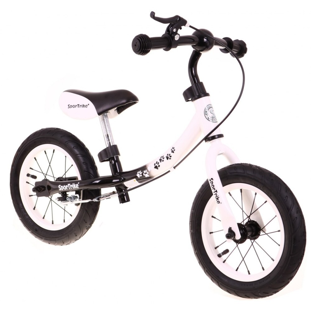 SporTrike Detské Cykloodrážadlo s otočným rámom 10"/12" Boomerang 2v1, biele