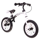 SporTrike Detské Cykloodrážadlo s otočným rámom 10"/12" Boomerang 2v1, biele
