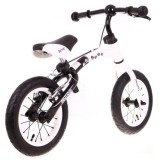 SporTrike Detské Cykloodrážadlo s otočným rámom 10"/12" Boomerang 2v1, biele