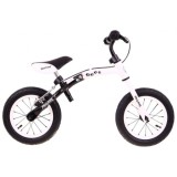 SporTrike Detské Cykloodrážadlo s otočným rámom 10"/12" Boomerang 2v1, biele