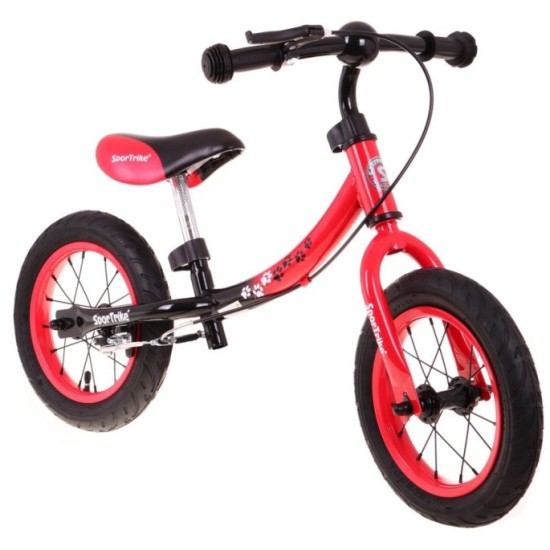 SporTrike Detské Cykloodrážadlo s otočným rámom 10"/12" Boomerang 2v1, červené