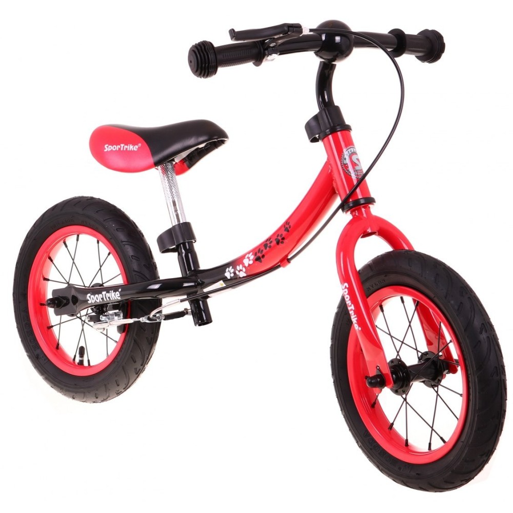 SporTrike Detské Cykloodrážadlo s otočným rámom 10"/12" Boomerang 2v1, červené