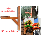 MKSTOR Drevený Stojan, držiak na vtáčiu búdku, krmítko