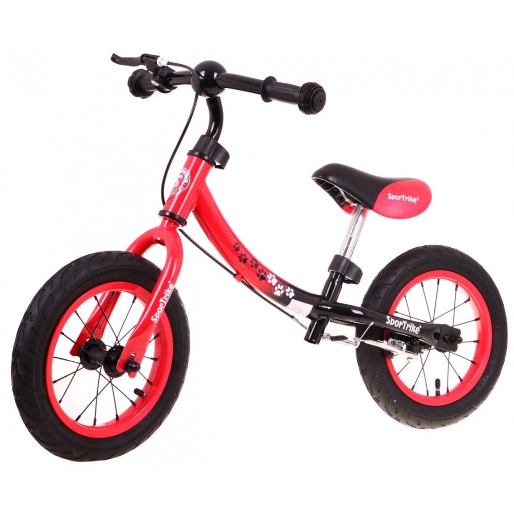 SporTrike Detské Cykloodrážadlo s otočným rámom 10"/12" Boomerang 2v1, červené