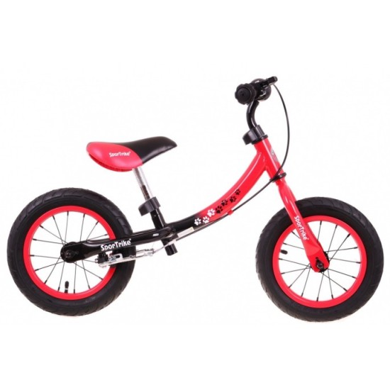 SporTrike Detské Cykloodrážadlo s otočným rámom 10"/12" Boomerang 2v1, červené