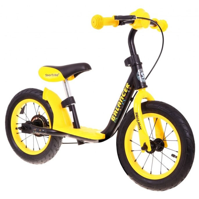 SporTrike Detské Cyklo Odrážadlo Balancer 12", nafukovacie kolesá, žlté