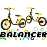 SporTrike Detské Cyklo Odrážadlo Balancer 12", nafukovacie kolesá, žlté