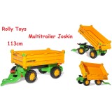 Rolly Toys Príves RollyMultitrailer Joskin Trojnápravový, vyklápací z 3 strán, žltý