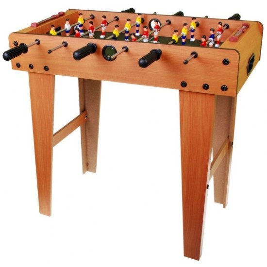 JOKO Stolný futbal, drevený 69 cm x  65,5 cm x 37 cm , hnedý