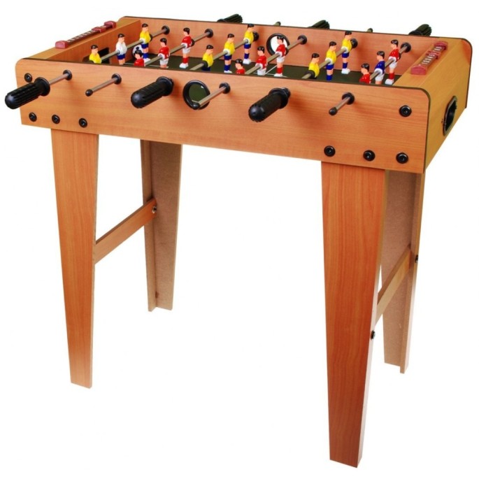 JOKO Stolný futbal, drevený 69 cm x  65,5 cm x 37 cm , hnedý