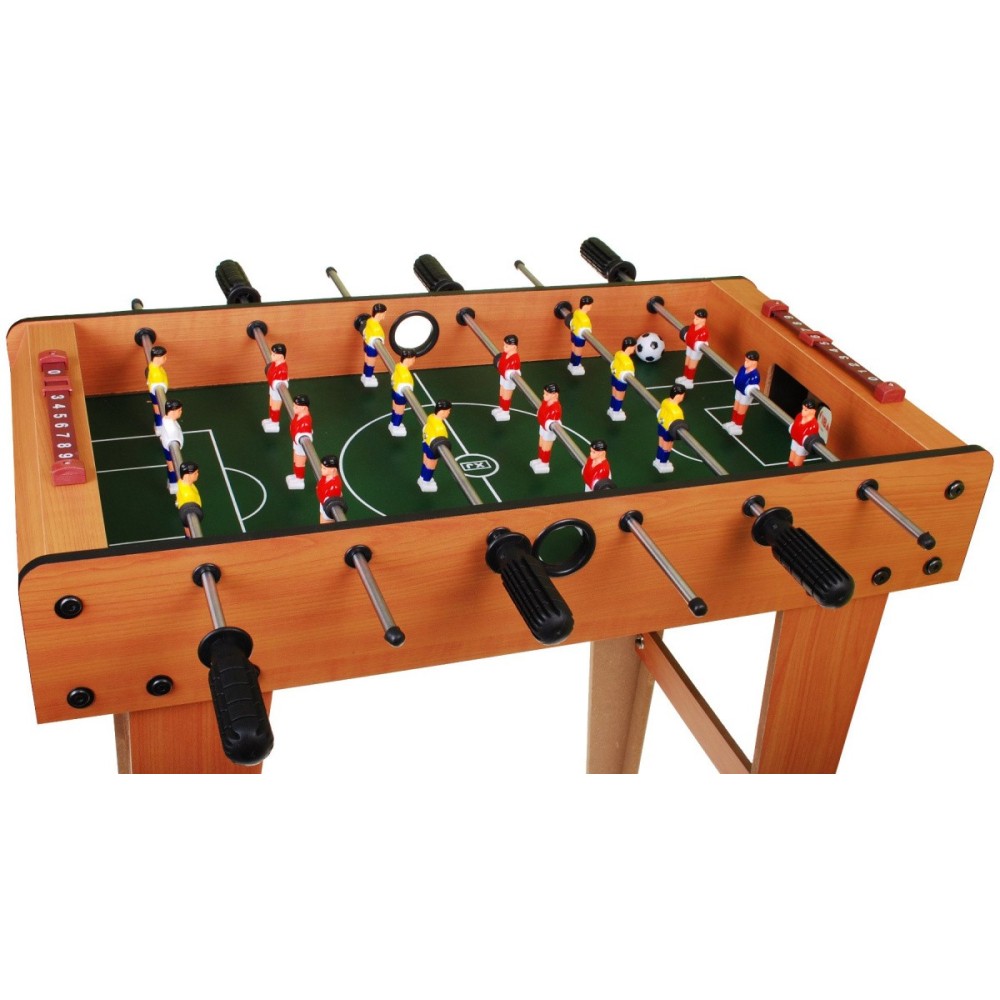 JOKO Stolný futbal, drevený 69 cm x  65,5 cm x 37 cm , hnedý