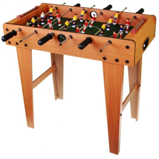 JOKO Stolný futbal, drevený 69 cm x  65,5 cm x 37 cm , hnedý