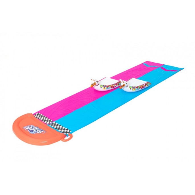 Bestway 52320 Vodná šmýkačka 488 cm dvojitá + 2 nafukovacie Lamy