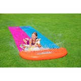 Bestway 52320 Vodná šmýkačka 488 cm dvojitá + 2 nafukovacie Lamy