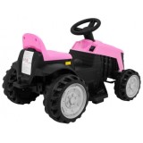 JOKO Elektrický traktor s vlečkou, nosnosť 25kg, ružový