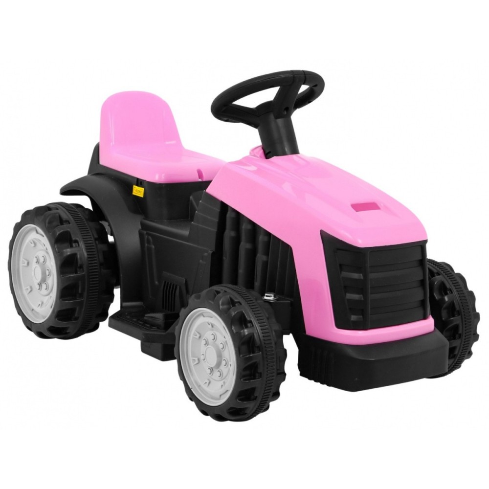 JOKO Elektrický traktor s vlečkou, nosnosť 25kg, ružový