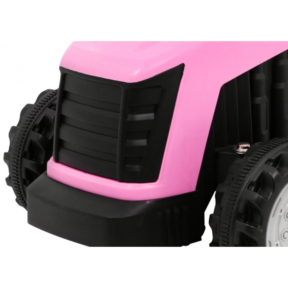 JOKO Elektrický traktor s vlečkou, nosnosť 25kg, ružový
