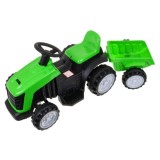 JOKO Elektrický traktor s vlečkou, nosnosť 25kg, zelený