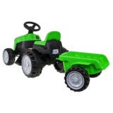 JOKO Elektrický traktor s vlečkou, nosnosť 25kg, zelený