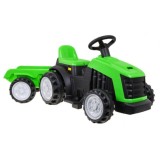 JOKO Elektrický traktor s vlečkou, nosnosť 25kg, zelený