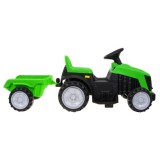 JOKO Elektrický traktor s vlečkou, nosnosť 25kg, zelený
