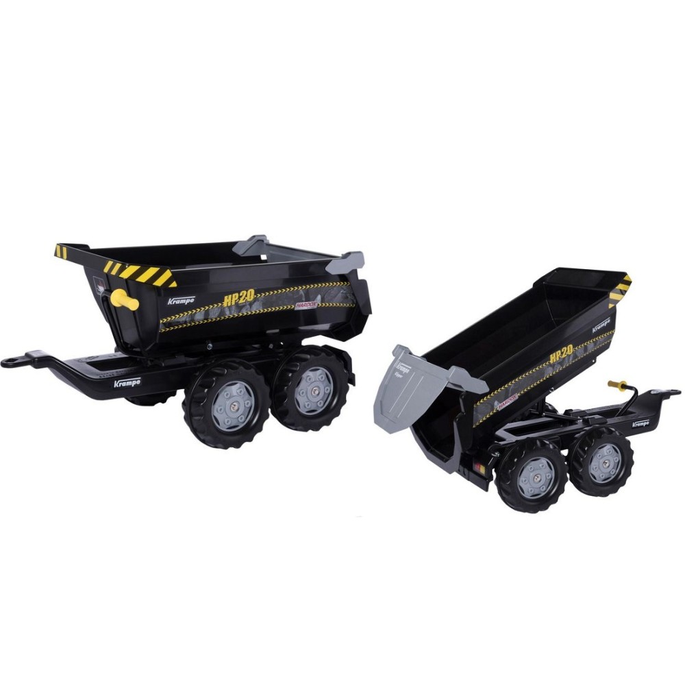 Rolly Toys rollyHalfpipe Krampe HP20 Príves - vlečka za traktor 89cm, vyklápacia, čierna
