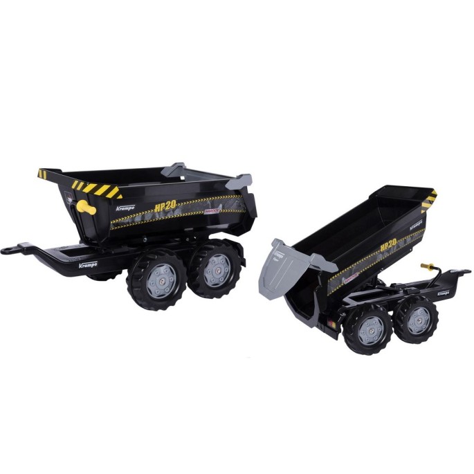 Rolly Toys rollyHalfpipe Krampe HP20 Príves - vlečka za traktor 89cm, vyklápacia, čierna