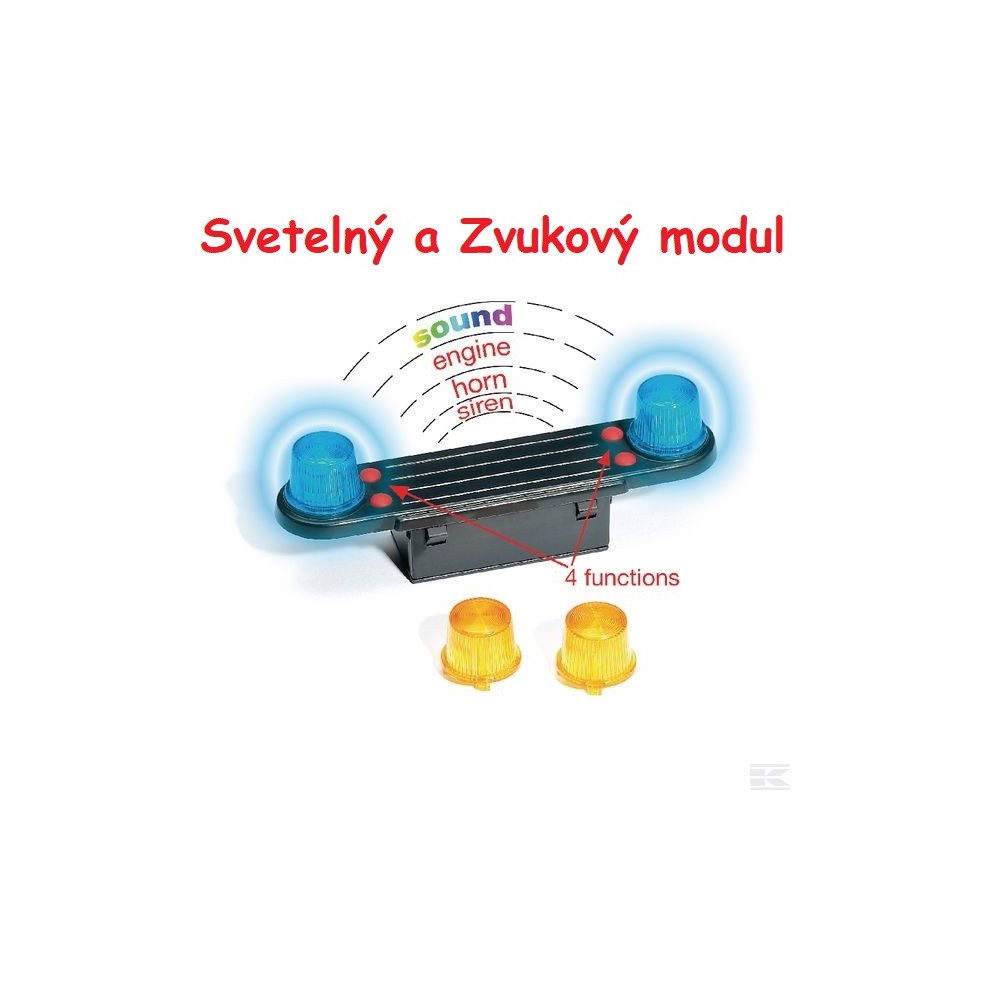 Bruder Maják se svetlom a sirénou pre nákladné autá, Svetelný a zvukový modul