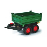 Rolly Toys Príves - RollyMega Trailer Fendt dvojnápravový, vyklopiteľný z 3 strán, zelený