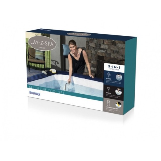 Bestway 58421 Sada na čistenie vírivky  Lay-Z-Spa, Rukavica, sieťka + kefa