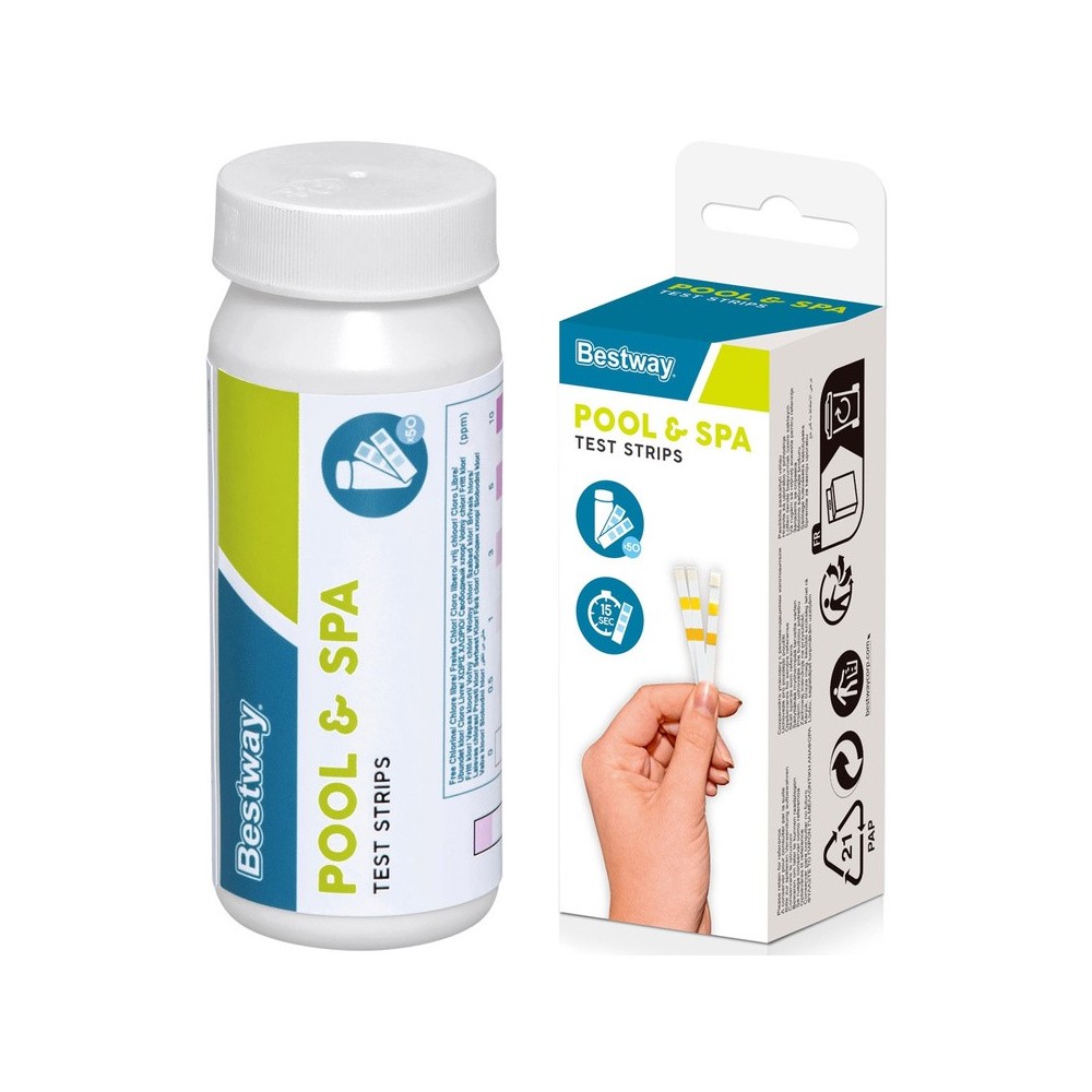 Bestway 58142 Tester PH Bazénovej vody - 50 ks testovacích prúžkov