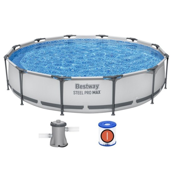 Bestway 56416 Bazén s kovovou konštrukciou Steel Pro MAX 366 x 76 cm + filtračné čerpadlo