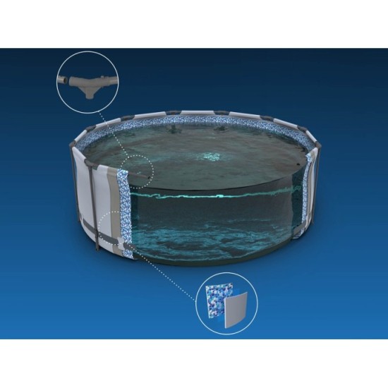 Bestway 56418 bazén SteelPRO MAX s kovovou konštrukciou 366 cm x 100 cm + čerpadlo + rebrík