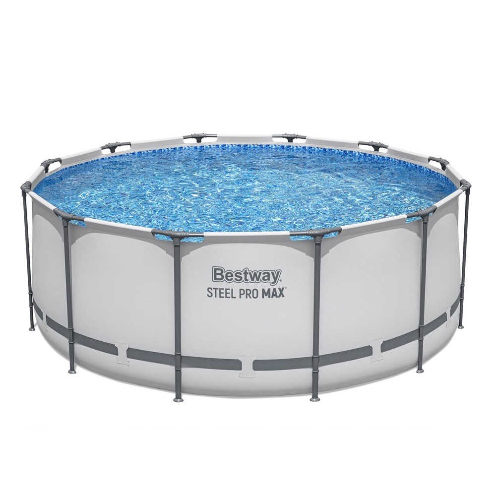 Bestway 56420 Bazén s Kovovou Konštrukciou 366x122cm s filtračným čerpadlom + rebrík, plachta na bazén 11v1