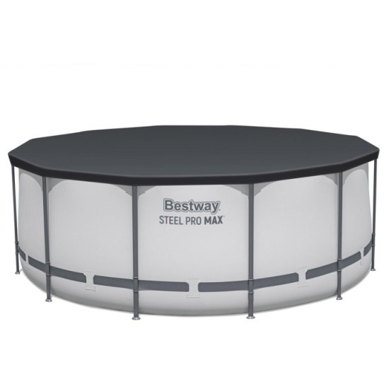Bestway 56420 Bazén s Kovovou Konštrukciou 366x122cm s filtračným čerpadlom + rebrík, plachta na bazén 11v1