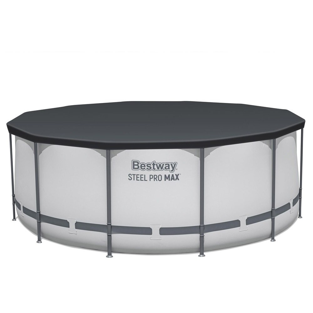 Bestway 56420 Bazén s Kovovou Konštrukciou 366x122cm s filtračným čerpadlom + rebrík, plachta na bazén 11v1