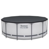 Bestway 56420 Bazén s Kovovou Konštrukciou 366x122cm s filtračným čerpadlom + rebrík, plachta na bazén 11v1