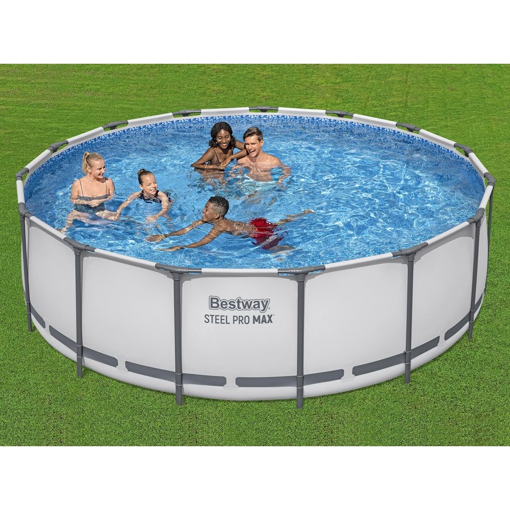 Bestway 56438 BAZÉN s Kovovou konštrukciou 6v1 457cm x 122cm + rebrík + filtračné čerpadlo + plachta
