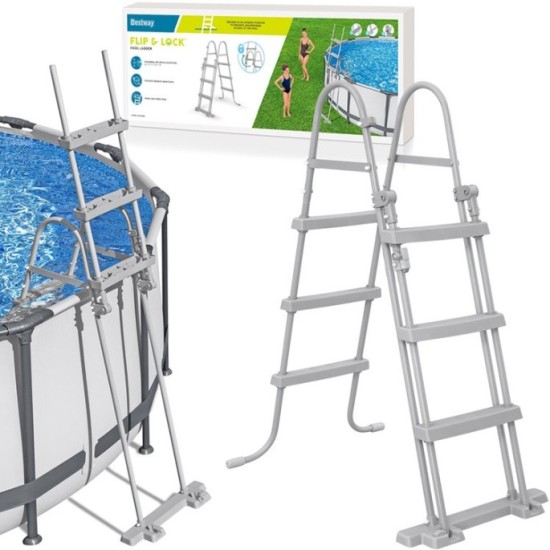 Bestway 58330 Bezpečný Rebrík 107cm, schodíky k bazénu