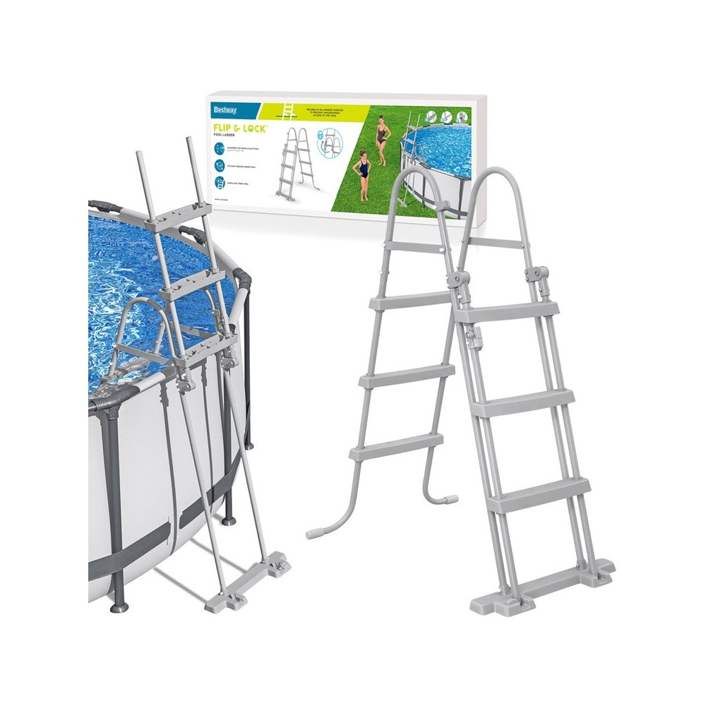 Bestway 58330 Bezpečný Rebrík 107cm, schodíky k bazénu