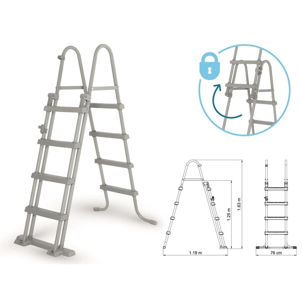 Bestway 58331 Bezpečný rebrík do bazéna 122cm