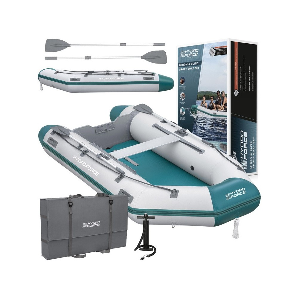 Bestway 65049 Nafukovací Čln HydroForce Mirovia Pro 330×162 cm, pre 4 osoby + 1 dieťa, 2 veslá + taška