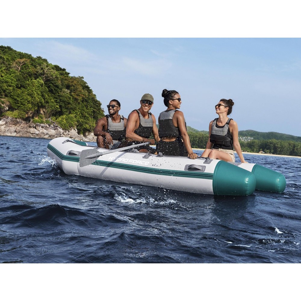 Bestway 65049 Nafukovací Čln HydroForce Mirovia Pro 330×162 cm, pre 4 osoby + 1 dieťa, 2 veslá + taška
