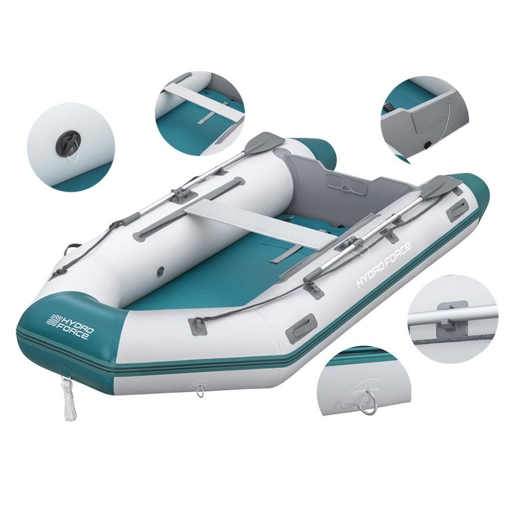 Bestway 65049 Nafukovací Čln HydroForce Mirovia Pro 330×162 cm, pre 4 osoby + 1 dieťa, 2 veslá + taška
