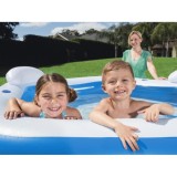 Bestway 54153 Nafukovací Detský bazén s opierkami a sedačkami 213cm x 207cm x 69 cm